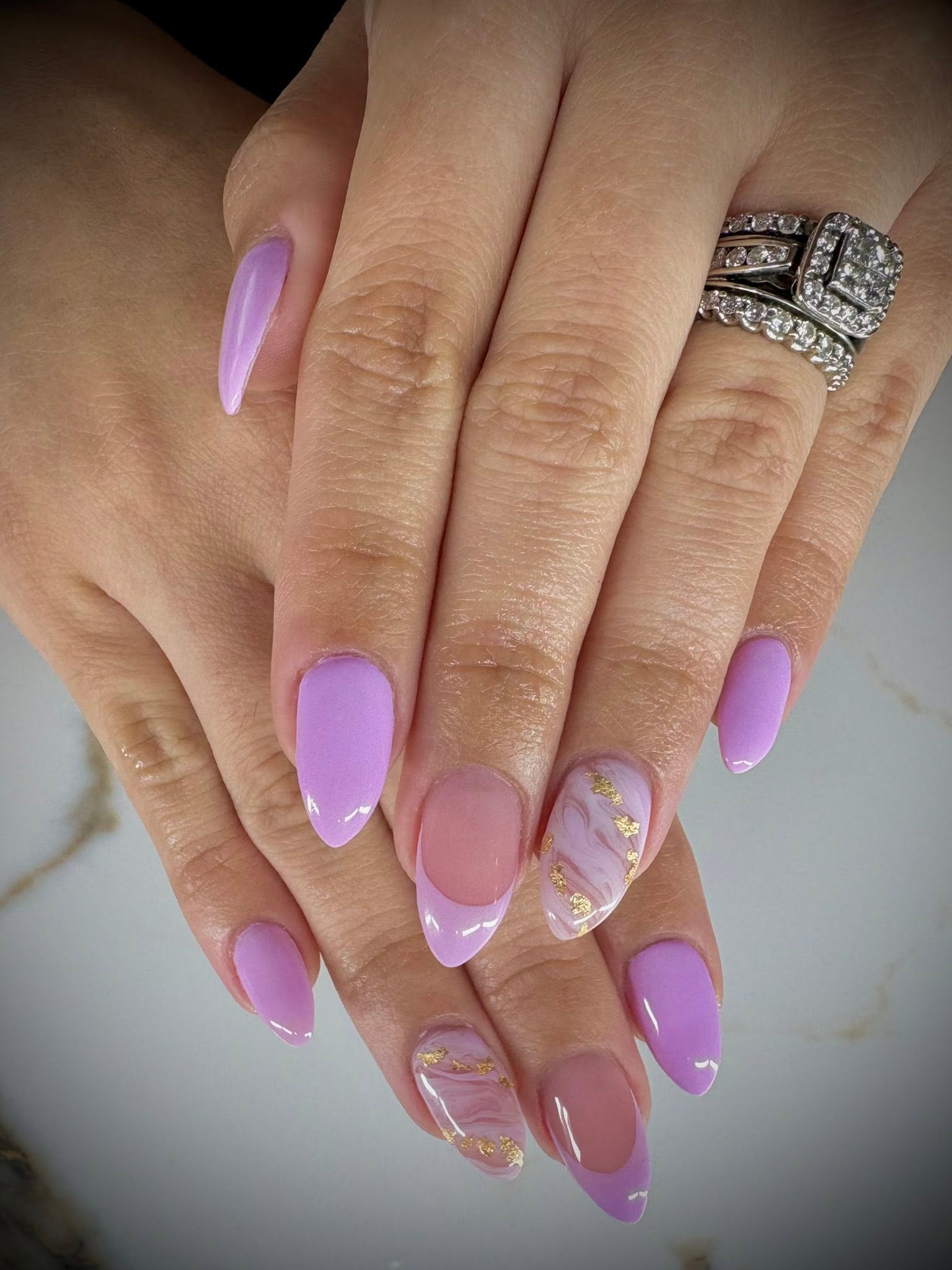 Lavender nail-art inspiration from Laura’s portfolio